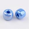 6/0 Opaque Colors Lustered Round Glass Seed Beads X-SEED-A012-4mm-123B-2