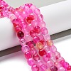 Natural Banded Agate Beads Strands G-G172-02B-1