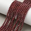 Natural Garnet Beads Strands X-G-Z104-A01-4mm-1