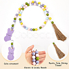 Wood Beads Pendant Decorations DIY-WH0888-777A-01-5