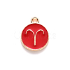 Alloy Enamel Pendants X-ENAM-S124-01B-07A-2