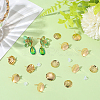 Brass Studs Earring Findings KK-BBC0019-01G-02-7