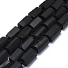 Natural Shungite Beads Strands G-O170-120-1
