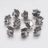 Ion Plating(IP) 304 Stainless Steel European Beads Enamel Settings STAS-J022-088AS-2