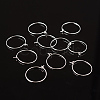 Silver Color Plated Brass Earring Hoops X-EC067-1S-4