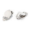 Tarnish Resistant 304 Stainless Steel Clip-on Earring Finding STAS-G250-02P-A-2