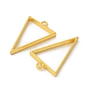 Rack Plating Alloy Triangle Open Back Bezel Pendants X-PALLOY-S047-09E-FF-4