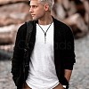 Natural Quartz Crystal Bullet Pendant Necklace JN1043D-7