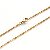 PVD Vacuum Plating 304 Stainless Steel Curb Chain Necklace NJEW-S420-001A-G-2