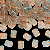100Pcs Transparent Spray Painted Glass Beads GLAA-PA0001-60B-8