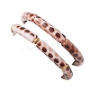 2Pcs 2 Styles Spray Painted Acrylic Beads Stretch Bracelets for Women BJEW-JB12951-4