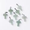 Natural Green Aventurine Pendants G-J354-08-1