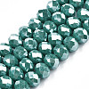 Electroplate Glass Beads Strands EGLA-A034-P3mm-A09-1