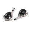 Natural Obsidian Pendants G-H283-04P-18-3