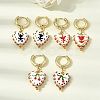 Brass Hoop Dangle Earrings KK-CBA8324-26G-1