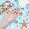 100Pcs 5 Styles Natural Akoya Shell Charms SHEL-HY0001-19-3