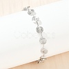 304 Stainless Steel Link Chain Bracelets for Women BJEW-Z143-26P-3