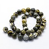 Synthetic Malachite Beads Strands G-I199-32-8mm-B-2