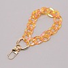 Transparent Resin Curb Chain Bag Strap FIND-WH0092-31B-1