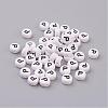 Acrylic Horizontal Hole Letter Beads X-PL37C9070-P-1