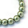 Baking Paint Glass Pearl Bead Strands X-HY-Q003-3mm-49-2