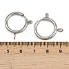 304 Stainless Steel Spring Ring Clasps STAS-B095-05I-P-3