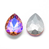Pointed Back Glass Rhinestone Cabochons RGLA-T017-18x25mm-04-2