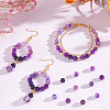 4 Strands Natural Fire Crackle Agate Beads Strands G-OC0003-09-5