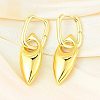 Horse Eye Brass Hoop Earrings for Women EJEW-U057-06D-01G-1