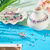 200Pcs 10 Colors Crackle Glass Beads Strands GLAA-TA0003-31D-8