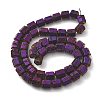 Electroplated Natural Lava Rock Beads Strands G-A251-A01-01I-1