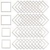40Pcs 2 Style 304 Stainless Steel Linking Rings STAS-UN0045-69-1