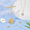 8Pcs 2 Style Rack Plating Brass Micro Pave Cubic Zirconia Pendants KK-BC0011-96-5