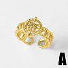 Ocean Brass Cuff Open Rings WGF4C63-01-1