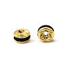 Brass Grade A Rhinestone Spacer Beads RSB036NF-12G-3