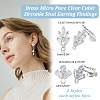 Brass Stud Earring Findings KK-ME0002-57-2