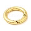 Rack Plating Brass Spring Gate Rings KK-Q781-11G-2