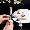 6 Sets 3 Colors Iridescent Glass Dome Cover DJEW-PH0001-27-3