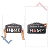 Natural Wood Hanging Wall Decorations for Front Door Home Decoration HJEW-WH0017-08-4