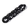Spray Painted CCB Plastic Linking Rings X-CCB-Q091-018B-4
