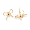 Brass Stud Earring Findings X-KK-S350-013G-1