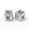 Plated Acrylic Beads PB43C9308-K-2