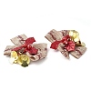 Christmas Polyester Bowknot Ornament Accessories DIY-K062-01G-03-2