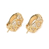 Brass Micro Pave Cubic Zirconia Peg Bails KK-C075-46G-1
