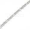 Tarnish Resistant Fashionable Matte 304 Stainless Steel Figaro Chain Necklaces for Men STAS-A028-N017MP-2