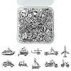 100pcs 10 Style Tibetan Style Alloy Pendants TIBEP-CJ0001-31-3