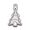 Medium Sea Green Christmas Tree Enamel Alloy Pendants X-EAP0307Y-2