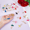 24Pcs 12 Colors Alloy Big Pendants FIND-ME0002-15-3