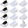 12Pcs 3 Colors Rectangle Acrylic Finger Ring Stands RDIS-FG0001-26-1