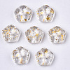 Spray Painted Glass Beads DGLA-R052-002-B01-2